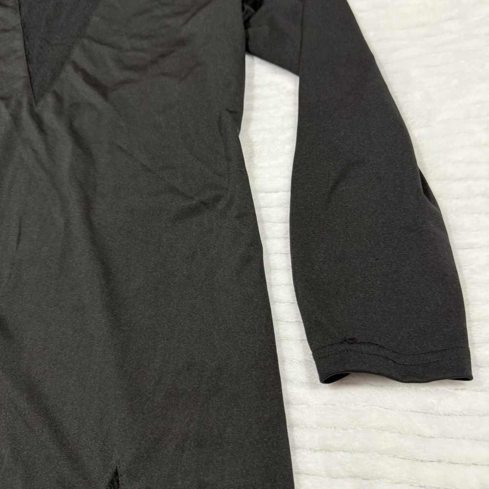 Kara and Kate Black Long Sleeve Deep V-Neck Mesh Inset Mini Dress 3XL - Picture 5 of 9
